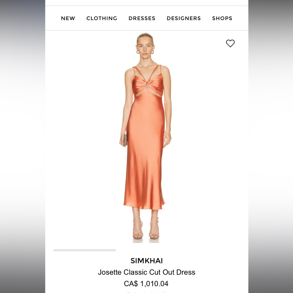 SIMKHAI Josette Classic Cut Out Dress